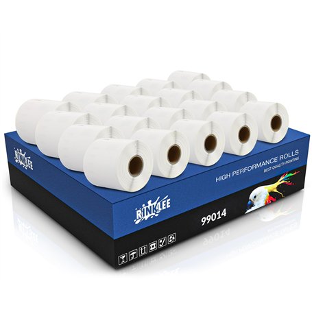 RINKLEE 99014 S0722430 Étiquettes Compatible pour DYMO LabelWriter 4XL 450 400 330 320 310 Duo/Turbo/Twin Turbo SEIKO SLP 450 43
