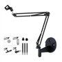 Support mural pour microphone avec bras pliant compatible avec Blue Yeti Snowball Nano X S and Razer HyperX Elgato USB microphon