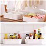3 pièces boîte de rangement, panier de rangement en plastique, organisateur avec poignées cuisine armoire panier de rangement po