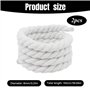 pluvialix Rope Laces - Lacets épais et ronds - Dentelle épaisse - Cordon en coton pour lacets de rechange Af1 - Cordon large et