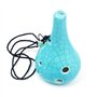 Alnicov Ocarina 6 trous Style bouteille de vin Alto C Bleu glacé