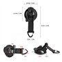 Haihaz Lot de 4 ventouses d'ancrage - Super Ventouse - Kit de Camping - Support à Ventouse avec Crochet de Fixation - pour auven