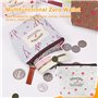 JOOTUEPO Lot de 5 Petits Portefeuilles pour Femmes, Mini Porte-Monnaie pour Femmes, Petit Portefeuille avec Fermeture éclair, Tr