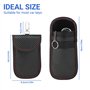 Lot de 2 Pochettes Anti RFID Clé Voiture Portable – Pochette en Fibre de Carbone – Protection Antivol Anti Piratage de Télécomma