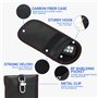 Lot de 2 Pochettes Anti RFID Clé Voiture Portable – Pochette en Fibre de Carbone – Protection Antivol Anti Piratage de Télécomma