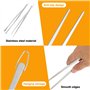 Set de 2 pince de cuisine en inox 30 cm - pointe dentée précise - pince alimentaire pour barbecue, cuisine et pâtisserie, outils