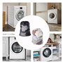 2 Pièces Blanc et Noir Filet à linge pour machine à laver réutilisable avec cordon de serrage,Sac de lavage en maille pour sous-