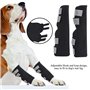Pssopp 2Pcs Chien Arrière Jambes Bretelles Canine Arrière Jarret Manches Joint Wraps avec des Sangles Réfléchissantes De Sécurit