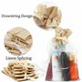 CINGHIA Sachet Organza 10x15cm, 20 Pièces Sacs Cadeaux avec Cordon de Serrage, Pochon en Toile de Jute Épissure pour Stockage de