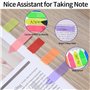 1580 Pièces Sticky Notes Autocollantes, Marque Pages Feuillets, Bandes Adhésives, Marque Page Index Adhesif pour Étiquettes Ongl