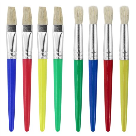 8 Pièces Pinceaux Peinture pour Enfants