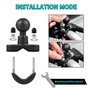 Moto Boule Support Telephone U-Boulons - Adaptateur Bille Base Compatible de Téléphone pour Vélo et Rotule Mount avec Supports R