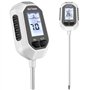 YAMRON testeur humidité Plante,4 en 1 numérique testeur ph Sol,Humidité/PH/Température/Ensoleillement,Écran LCD rétroéclairé,con