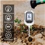 YAMRON testeur humidité Plante,4 en 1 numérique testeur ph Sol,Humidité/PH/Température/Ensoleillement,Écran LCD rétroéclairé,con