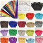 WKXFJJWZC - 40pc fermetures à glissière en nylon - Pour la couture - 20 couleurs, 50 cm