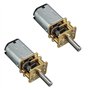 DollaTek 2Pcs DC DollaTek DC 6V 70RPM 3mm motoréducteur 70 tr/min Mini motoréducteur de réduction de vitesse pour RC voiture Rob