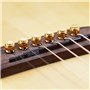 Alnicov Lot de 6 chevilles de chevalet en laiton avec extracteur de goupilles et 5 médiators pour guitare acoustique à 6 cordes