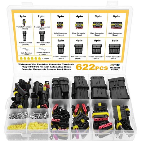 eROOSY 622 Pièces Imperméable à l'eau Connecteurs