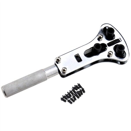 OTOTEC Professionnelle Ouvre Boîtier de Montre Retour Couvercle Réparation Outil de Dépose Clé Vis Kit d'ouverture avec Vis Démo