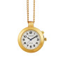 Goldene Montre parlante pour femme avec pendentif en forme de montre de gousset