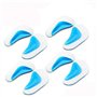 Cisixin 4 Paires Semelles orthopédiques en Silicone Gel Pad Arch Orthétique Semelle Pied Plat (Bleu)