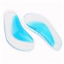 Cisixin 4 Paires Semelles orthopédiques en Silicone Gel Pad Arch Orthétique Semelle Pied Plat (Bleu)
