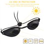 Lunettes de Protection UV, 3 Pcs Lunettes Bronzage Conviennent pour la Beauté Laser IPL UV Traitement de la Lumière LED, Lunette