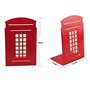Gearmax Une Paire Vintage Fashion British Style Londres Cabine téléphonique Kiosque Epicurant Bibliothèque Bureau Scolaire Etude
