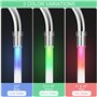 Dyaucwpo Robinet à LED, Robinets à Capteur à Changement avec 3 Couleurs Changement de Contrôle de la Température, Accessoires LE