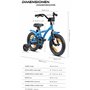 PROMETHEUS BICYCLES Velo Enfant 4 Ans Garcon vélo Fille 14 Pouces a Roulette pour 3 a 5 Ans - BMX en Bleu
