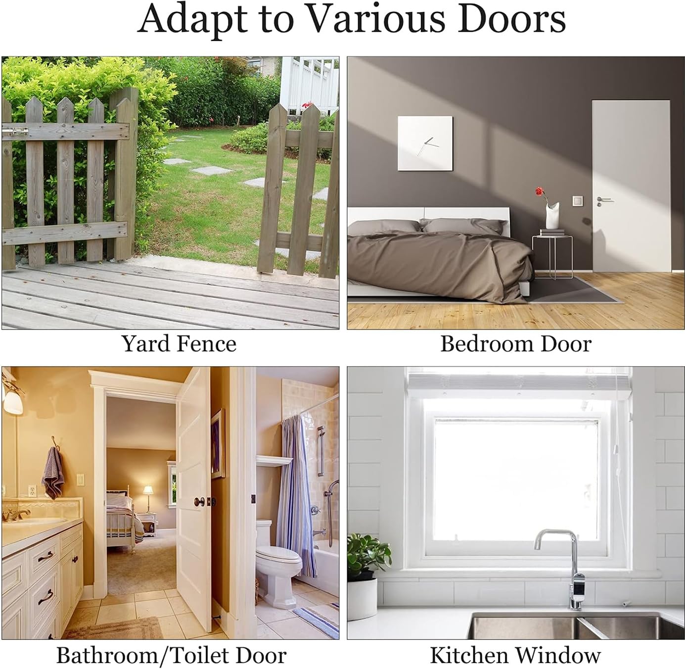 2 de Loquet Porte en Alliage de Zinc