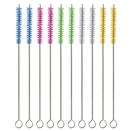 10pcs Brosse de Nettoyage de Paille colorée