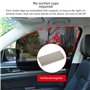 Lot de 2 rideaux de protection solaire pour voiture - Anti-UV - Avec fixation magnétique - Noir