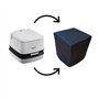 ATOTOP Noir 15 l Housse de Protection Similicuir Thetford Porta Potti 165 et 365