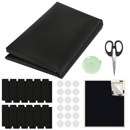 Store enrouleur occultant sans perçage - 145 x 100 cm - Pour fenêtre de toit - Protection solaire - En tissu occultant - 100 % o