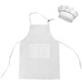 KZNKZN Ensemble tablier et toque de chef pour enfants de 7 à 13 ans