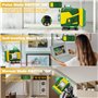 【Mode Impulsion】Niveau Laser 4×360°, Niveau Laser Autonivelant Vert 16 Lignes Chantier Exterieur et de Décoration Intérieure, Ba