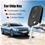 KSTE 1J0959753A 2 Bouton Voiture Télécommande clé 434Mhz ID48 Chip Transmetteur for Passat MK4