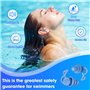 ZEEOYAN Bouchon Oreille Piscine Adultes, 4 Paires bouchon d'oreille piscine de natation en Silicone Réutilisables et Imperméable