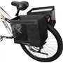Bromlbe Sacoches de vélo pour porte-bagages - Double - Noir - Panier arrière - 48 l - Grand sac de porte-bagages pour vélo élect