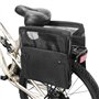 Bromlbe Sacoches de vélo pour porte-bagages - Double - Noir - Panier arrière - 48 l - Grand sac de porte-bagages pour vélo élect