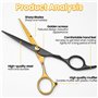 ciseaux de coiffeur professionnels de 15 cm
