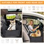 Avmvnvc Panier Chien Voiture, Antidérapant Siege Auto Chien Petite Taille, Portable Panier Voiture pour Chien avec Détachable et