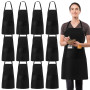Lot de 12 Tabliers de Cuisine Réglables pour Hommes et Femmes - Unisexes