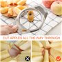 Newpop 2 Pcs coupe pomme, trancheur de pomme, decoupe pomme en acier inoxydable, découpe pommes à 8 lames, tranche pour Les Pomm