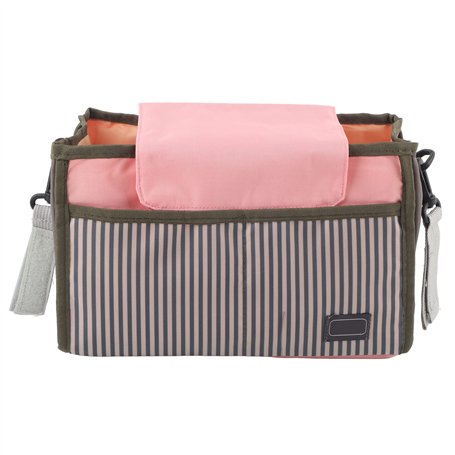 Zerodis Sac de Rangement Multi-fonction pour Landau Poussette Bébé Sac à Langer Maman Sac Organisateur Bandoulière de Poussette