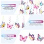 JDCMEI 12 Pièces Décorations de Tourbillon Suspendues de Papillon, Streamers Butterfly Suspendu la Décoration Tourbillonnante To