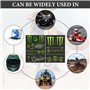 2 pièces autocollants Monster Energy,autocollants pour casque de moto,autocollants monster,autocollants pour moto,autocollants M