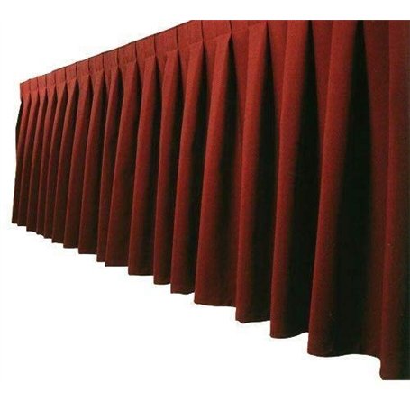 Gastro Uzal Skirting Jupe de Table Bordeaux 490 x 73 cm