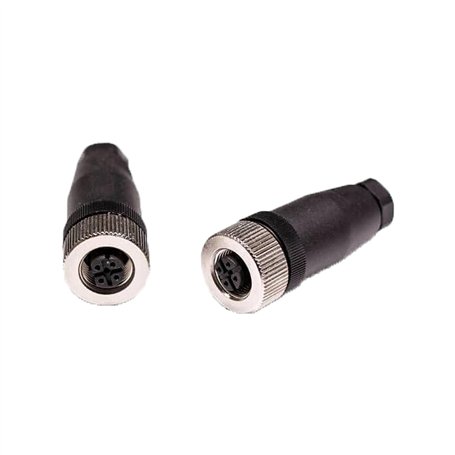 2 connecteurs M12 5 broches femelle